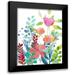 Boho Hue Studio 12x14 Black Modern Framed Museum Art Print Titled - Florals