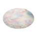 Wuffmeow Fluffy Colorful Shag Round Area Rug Plush Carpet For Living Room Bedroom Decor (Round)