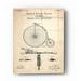 Epic Art Brake for Vintage Bicycle Blueprint Patent Parchment Acrylic Glass Wall Art 16 x24