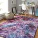 Mohawk Home Prismatic Fractal Purple Contemporary Abstract Precision Printed Area Rug 8 x10 Purple