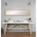 BrandtWorks BM87THIN Pale Farmhouse Slim Full Length Mirror - 21.5 x 71 in.