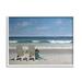 Stupell Industries Two White Adirondack Chairs on the Beach 11 x 14 Design by Zhen-Huan Lu