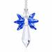 Crystal Decoration for Car Rainbow Angel Crystal Suncatcher Colorful Beaded Pendant Hanging Ornaments for Car Home