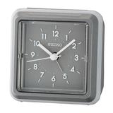 Seiko Ena 3 inch Beep Alarm Desk Clock Gray Analog Quartz Table QHE182NLH