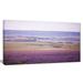 Design Art Calm Sunset Over Lavender Field Photographic Print on Wrapped Canvas