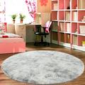YouLoveIt Fuzzy Round Rug for Bedroom Round Area Rug Fluffy Circle Carpet Furry Rugs Soft Fluffy Floor Rug Non-Slip Decorative Floor Mat Plush Shaggy Rug Home Decor 3 Sizes