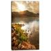 Design Art Beautiful Lake with Rocky Shore Photographic Print on Wrapped Canvas