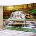 Tapestry Wall Hanging Tapestry Solid Colored Printed Decorative Tapestry Wall Carpet - Waterfall-S