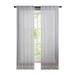 Sheer Voile Window Elegance Curtains Basic Rod Pocket Voile Sheer Panels for Nursery/Bedroom White 1 Panel W39.4 x L78.8