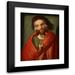 Anonymous 20x24 Black Modern Framed Museum Art Print Titled - Christ with Three Faces (The Holy Trinity) (17th Century)