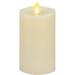Matchless by Luminara Ivory Flameless Candle Pillar - Melted Top Unscented - 3.0 x 5.5