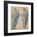 Andrea da Murano 11x14 Black Modern Framed Museum Art Print Titled - Madonna and Child with Saint John the Evangelist (Late 15th-Early 16th Century)