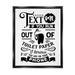 Stupell Industries Text For Toilet Paper Vintage Text Bathroom Sign Graphic Art Jet Black Floating Framed Canvas Print Wall Art Design by Lettered and Lined