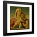 Anonymous 20x24 Black Modern Framed Museum Art Print Titled - Madonna and Child with Saint John the Baptist (1530-1540)