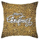 EQWLJWE Merry Christmas Printing Dyeing Sofa Bed Home Decor Pillow Case Cushion Cover Christmas Home Textiles Home Decor Holiday Clearance