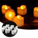 Battery Operated Candles Electric Fake Candle for Wedding 12PCS Flameless Votive Candles with Timer Christmas Halloween