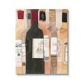 Stupell Industries Classic Wine Champagne Bottles Vintage Theme 36 x 48 Design by Samuel Dixon