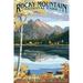 Rocky Mountain National Park Colorado Longs Peak and Bear Lake Fall (16x24 Giclee Gallery Art Print Vivid Textured Wall Decor)
