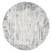SAFAVIEH Berber Arline Abstract Shag Area Rug 6 7 x 6 7 Round Grey/Ivory