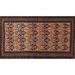 Ahgly Company Indoor Rectangle Traditional Dark Almond Brown Persian Area Rugs 8 x 10