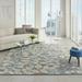 Nourison Tranquil Nature Grey/Beige 8 x 10 Area Rug (8x10)