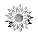 yuehao home decor home diy wall sunflower decoration three- mirror sticker acrylic decoration & hangs desktop ornament silver