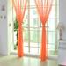 Vikakiooze Home Decor 1 PCS Pure Color Tulle Door Window Curtain Drape Panel Sheer Scarf Valances