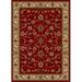1596-1335-RED Como Rectangular Red Traditional Italy Area Rug 5 ft. 3 in. W x 5 ft. 3 in. H