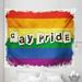 Pride Tapestry Dated Aged Iconic Rainbow Flag with Gay Pride Typography Retro LGBT Parade Theme Fabric Wall Hanging Decor for Bedroom Living Room Dorm 5 Sizes Multicolor by Ambesonne