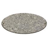 QualArc 9 in. Rockport Oval in White Granite Natural Stone Color Solid Granite Address Plaque - White Granite - 9in.