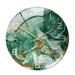 Glass Wall Clock Silent Non Ticking Wall Clock- 12 Inch Quality Quartz Battery Operated Round Easy to Read Home/Office/Classroom/School Clock