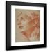 Giovanni Battista Tiepolo 18x24 Black Modern Framed Museum Art Print Titled - Head of a Young Man in Three-Quarter View (18th Century)