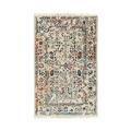 EORC Ivory / Multi Hand Crafted Wool & Viscose Contemporary Hand Crafted Rug 5 x 8