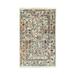 EORC Ivory / Multi Hand Crafted Wool & Viscose Contemporary Hand Crafted Rug 5 x 8