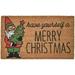 Ganz CX175213 Have Yourself a Merry Christmas Gnome Doormat 30-inch Width Coir and PVC