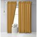 Vargottam Cotton Slub Yellow Curtains 96 Inch Long Door Curtain 2 Panels Rod Pocket Living Room/ Bedroom Drapes