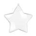 SSBSM Xmas Star Decor Transparent High Durability Smooth Surface Scratch-Resistant Multipurpose Decorative Plastic Xmas Holiday Party 3D Desktop Pentagram for Home