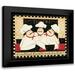 DiPaolo Dan 13x12 Black Modern Framed Museum Art Print Titled - Good Food Good Friends 2