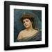 Raimundo de Madrazo y Garreta 20x24 Black Modern Framed Museum Art Print Titled - Young Woman Surrounded by Stars