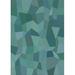 Ahgly Company Indoor Rectangle Patterned Teal Green Novelty Area Rugs 3 x 5
