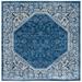SAFAVIEH Brentwood Theobald Oriental Area Rug 6 7 x 6 7 Square Ivory/Navy