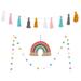 Retap 3PCS Tassel Garland Banner Macrame Rainbow Wall Hanging Decor Home Party Decorations