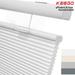 Keego Top Down Bottom Up Cellular Shades Cordless Honeycomb Blinds for Windows Light Filtering White Color 32.5 w x 36.0 h