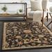 Hauteloom Salona Traditional Floral Small Area Rug - Bohemian Vintage Paisley Farmhouse Carpet - Black Coral Brown - 2 x 3 3