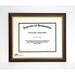 AnySizeFrame 8X10 Mahogany Diploma Frame with Gold Lip