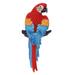 Macaws Parrots Wall Sculpture Outdoor Patio Lawn Decor 6 Inch Resin Full Color