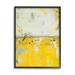 Stupell Industries Yellow Weathered Street Style Modern Scribble Stencil Painting Black Framed Art Print Wall Art Design by Erin Ashley