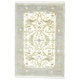 Hand Knotted Cream Wool Rug 4 X 6 Persian Oushak Oriental Room Size Carpet