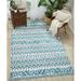 Nourison Kamala Modern Boho Ivory/Blue 5 3 x 7 3 Area Rug (5 x 7 )