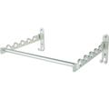 Clothes Hanger Wall Shelf Stainless Steel Silver Wall Clothes Rack Space-Saving Wall Mounted Clothes Hanger Organizer for Home Balcony Bedroom Bathroom Closet Wardrobe